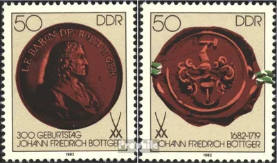 Produktbild von Briefmarken DDR 1982 Mi 2671-2672 (kompl.Ausg.) FDC 300.Geburtstag von Böttger / Bl.65