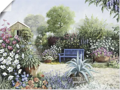 Produktbild von ARTland Poster Ruhiger Garten Größe: 40x30 cm