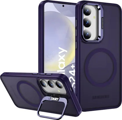 Produktbild von Hybrid Luxury Case für Samsung Galaxy S24 Plus Hülle Magnetring für MagSafe Schutzhülle