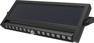 Image de GERMINA Projecteur solaire lampe avec panneau solaire IP65 réglable avec détecteur de mouvement