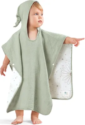 Productafbeelding van Solidchoice - Badponcho voor Kinderen, 100% Muslin Katoen