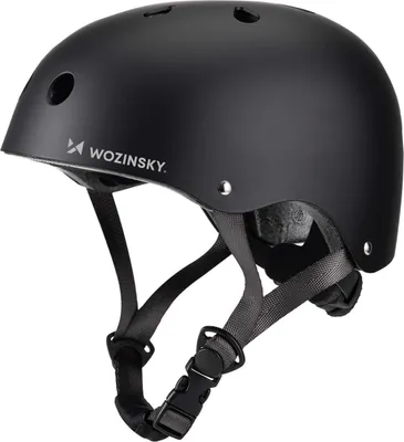 Immagine prodotto di Casco BMX/monopattino Wozinsky taglia S 48–52 cm con rotella di regolazione a 360° Nero