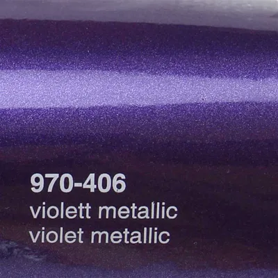 Produktbild von (25€/m²) Oracal 970RA Autofolie 406 Violett Metallic Glanz Folie 152 cm Breite Laufmeterware gegossene Auto Folie selbstklebend