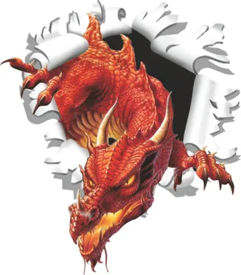 Produktbild von Hermann Schütz Aufkleber Einschussloch 90mm Motiv Drache 80x80mm