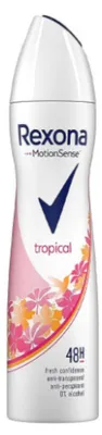 Obrázek produktu pro Rexona Women – parfémovaný deodorant ve spreji Tropical (150 ml)