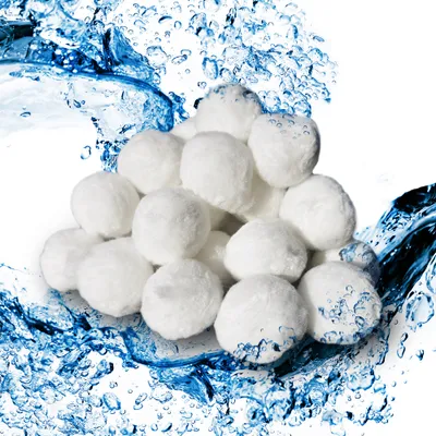 Produktbild von Vicco Pool Filterbälle , 700g, Weiß