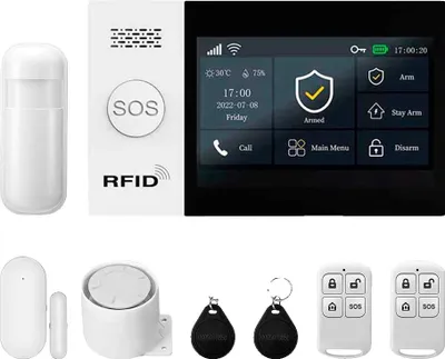 Immagine prodotto di Sistema di allarme di sicurezza, controllo tramite app, comunicazione GSM, A, EU plug-f
