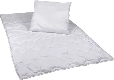 Produktbild von Premium Bettenset Mikrofaser, 2-teilig – Steppbettdecke  200x200 cm Kopfkissen 80x80 cm