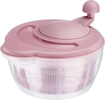 Produktbild von Famanu Salatschleuder 5 Liter - Transparent/Rosa