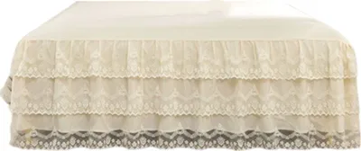 Produktbild von Bettrock Rüschen Tagesdecke Beige 200*220
