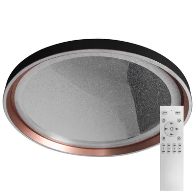 Produktbild von XUDO LED-Deckenleuchte 72 W 3CCT dimmbar 50 cm Schwarz-Gold mit Tuya-App