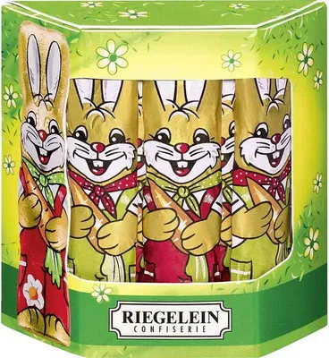 Produktbild von Riegelein Osterhasen massiv aus feiner Vollmilch Schokolade 125g