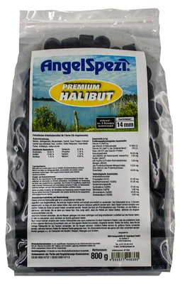 Produktbild von Angelspezi Premium Pellets Halibut Karpfenpellets 800g 14mm