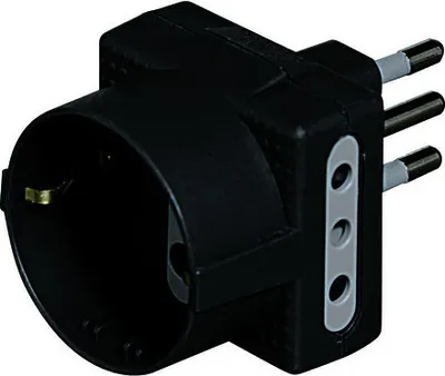 Produktbild von bticino S3610GE Netzstecker-Adapter Anthrazit