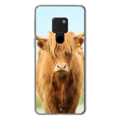 Produktbild von MuchoWow® Handyhülle Schutzhülle Hülle für Huawei P40 Lite Schottischer Highlander - Haare - Gras Silikon Softcase Handy Hülle - Handy