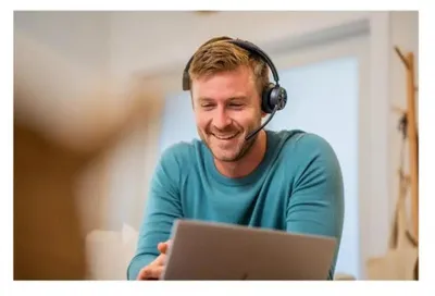 Produktbild von HP Poly Voyager 4310 USB-A Headset +BT700 Dongle, für Microsoft Teams , Kabellos, Büro/Callcenter, 122 g, Kopfhörer, Schwarz