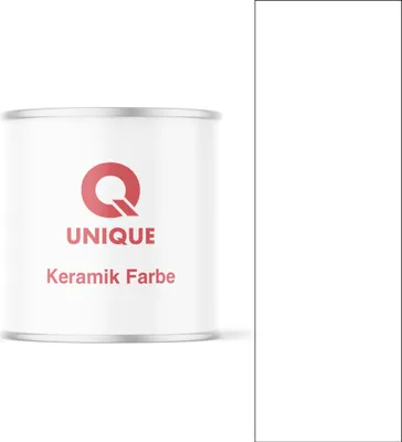 Produktbild von Q UNIQUE Keramikfarbe – Matte, Abwaschbare und Hochdeckende Wand- und Deckenfarbe, Perfekt für Innenräume, Schneeweiß 2L