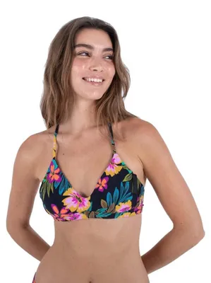 Imagen del producto de Top de bikini ajustable Hurley Fiji, multicolor, para mujer, talla S, multicolor