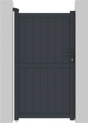 Produktbild von Gartentor aus Aluminium "Maurice" - 101,2 x 180,9 cm - Grau