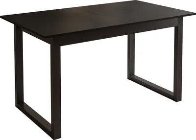 Produktbild von ARTON II ausziehbarer Tisch 140 cm Schwarz, Schwarzmetall U-Beine