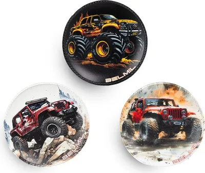 Produktbild von Belmil Patches mit Klettverschluss Set 3-teilig- kompatibel mit Schulranzen Maxi, Maxi Plus, Compact "Off-Road Collection"