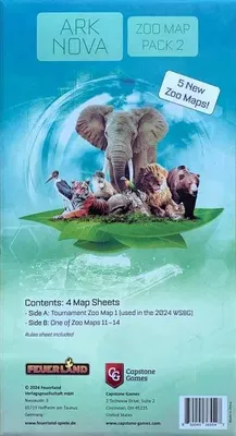 Produktbild von Asmodee Ark Nova: Map Pack 2, Unisex, 190 mm, 350 mm, 1 mm, 100 g, Feuerland Spiele