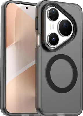 Produktbild von Magnetisch Hülle für Huawei Pura 80 Pro, Schlank Durchscheinend Matt Stoßfest Handyhülle Schwarz