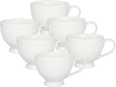 Produktbild von Greengate Alice Teetasse white 0,4l Set6