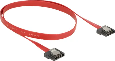 Obrázok produktu pre DeLOCK 0.5m SATA III, 0,5 m, SATA III, SATA 7-pin, SATA 7-pin, Samec/samec, Červená