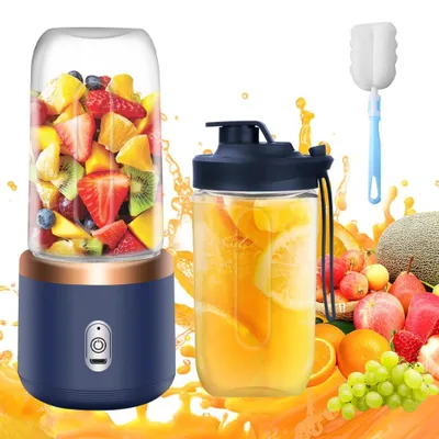 Tragbarer Mixer 400 ml, USB-wiederaufladbar, 6 Klingen, Smoothie-Maker