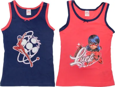Obrázok produktu pre Dievčenské tielka Miraculous Ladybug 100% bavlna 2-pack 134/140 cm
