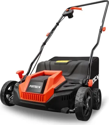 Produktbild von FUXTEC Elektro-Vertikutierer FX-EV320ECO -  32cm Arbeitsbreite | Rasenlüfter 1300 W | Tiefeneinstellungen von -12 bis +10 mm | 40 L Grasfangkorb