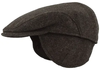 Flatcap mit Ohrenklappen von Hut-Breiter in grau