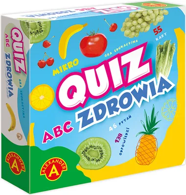 Zdjęcie produktu dla ALEXANDER Quiz ABC Zdrowia kieszonkowa gra edukacyjna 2867