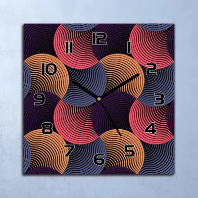 Produktbild von Wanduhr Echt-Glas-Küchenuhr Blütenblätter rosa Quarz 30x30 Deko Bilder