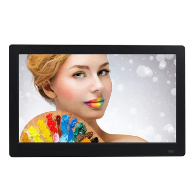 Obrázek produktu pro ZELURXX 13,3" digitální fotorámeček, IPS obrazovka, 16 : 9, ultratenký rámeček, HD displej pro fotografie/hudbu/video, černý