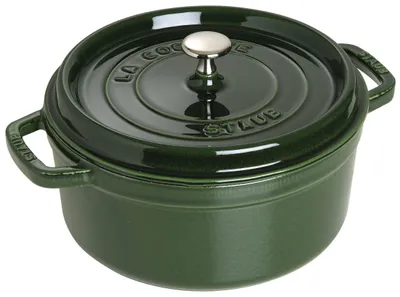 Zdjęcie produktu dla Garnek żeliwny Gusseisen Cocotte, 24 cm, kolor: bazylkowy zielony