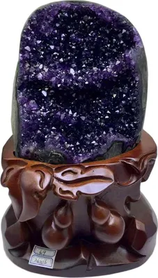 Zdjęcie produktu dla Amethyst Cluster Geode Aura Protection Healing Crystals Purple Gemstone 18.7 lbs