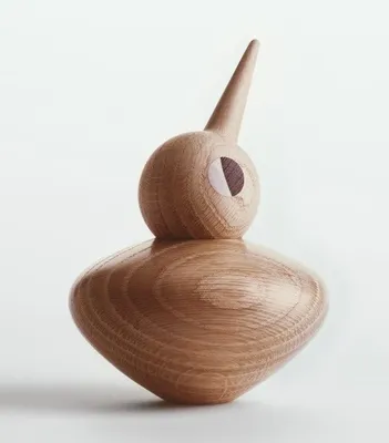 Image de ArchitectMade Bird Chubby figure en bois oiseau nature 425