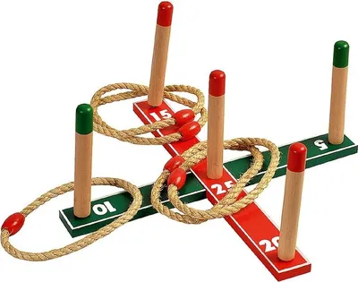 Produktbild von Wurfspiel Ringspiel Holzwurfspiel Ringwurfspiel Kinder Spiel