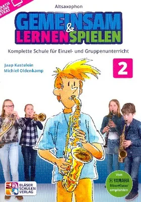Produktbild von Gemeinsam lernen & spielen Band 2 (+Online Audio) für Bläserklasse (Blasorchester) Altsaxophon