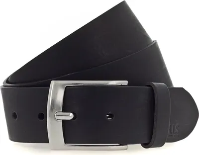 Produktbild von H.I.S Leder Gürtel 40mm Leather Belt W85 Black schwarz