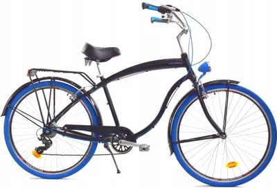 Zdjęcie produktu dla Rower Dallas Cruiser Men 28" 7spd Alu - czarny z niebieskim