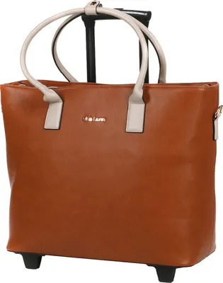 Produktbild von Schöne Lehrertasche Trolley, Damen Aktentrolley Tasche Cognac/Braun Bowatex