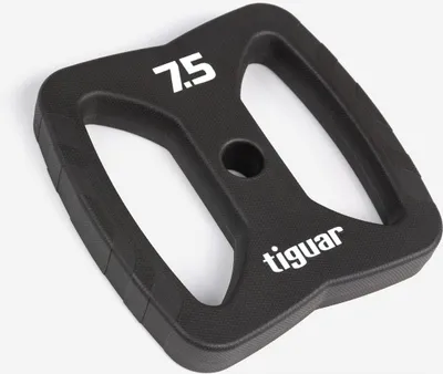 Produktbild von tiguar Power Gym Butterfly V2 Zusatzgewichte – 2× 7,5 kg PolyurethanScheiben – Stoßfest, leise & rutschfest – Für Intensivtraining & Erweiterung des Sets