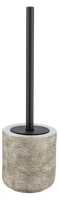 Produktbild von WENKO WC Garnitur Toiletten Bürsten Halter FEDIO Design Gäste Bad Relief Optik