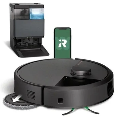 Produktbild von iRobot Roomba 505 Combo Staubsauger- und Wischroboter mit automatischer Entleerung und KI-gestützter LiDAR-Navigation