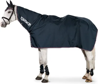 Produktbild von Eskadron Reitdecke Regendecke Zipneck Ausreitdecke mit Halsteil Nightblue L