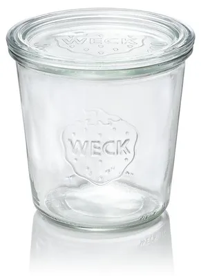 Produktbild von 48x Weck Glas Sturzglas mit Deckel Overturn 580 ml
