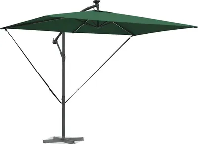 Zdjęcie produktu dla Parasol plażowy Ze LED Lights Zielony 294 x 200 x 270 cm